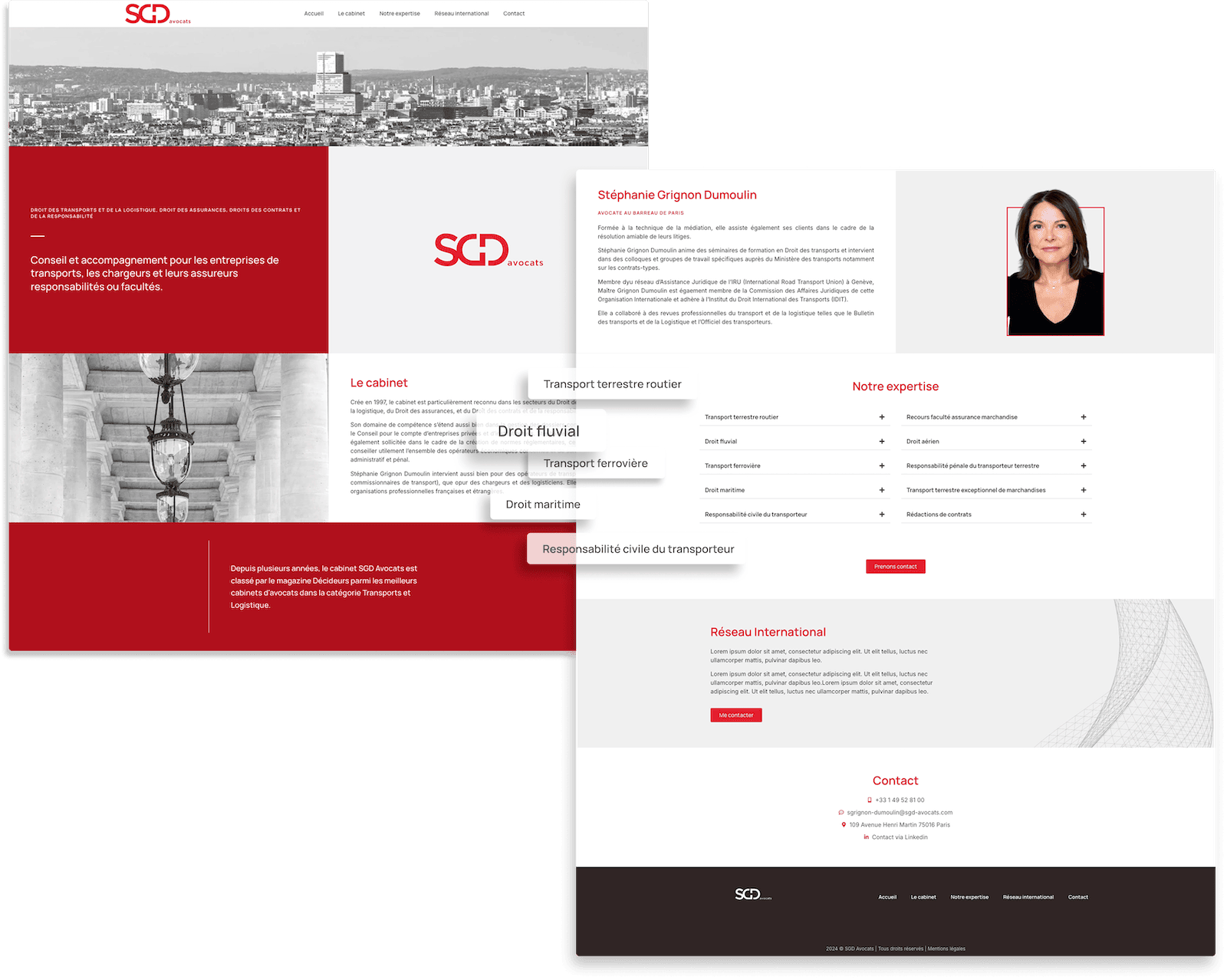 site web cabinet avocats